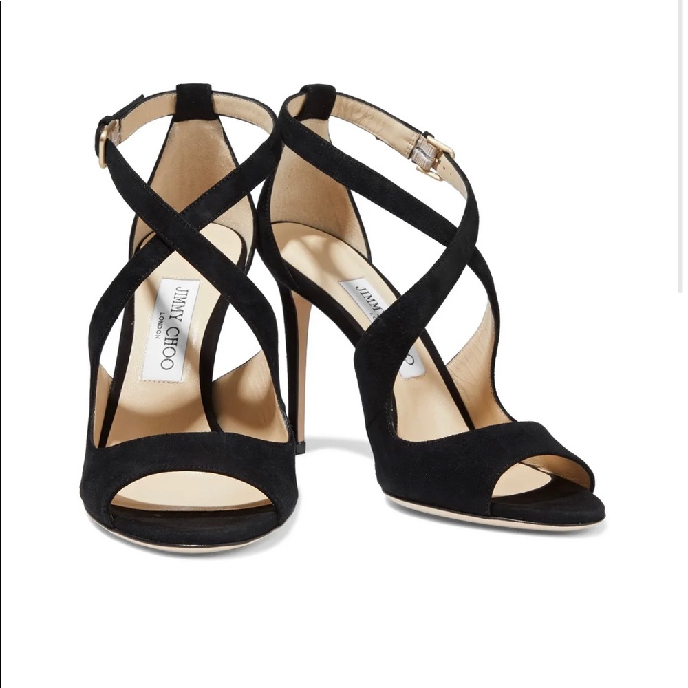 Jimmy Choo Black suede high heel